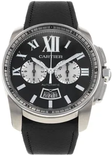 Cartier Calibre de Cartier W7100060 42mm Stainless steel Black