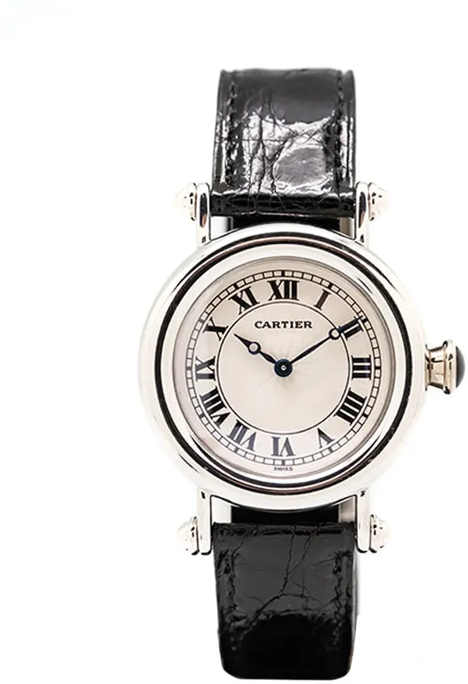 Cartier Diabolo W1509751 32mm Platinum Silver