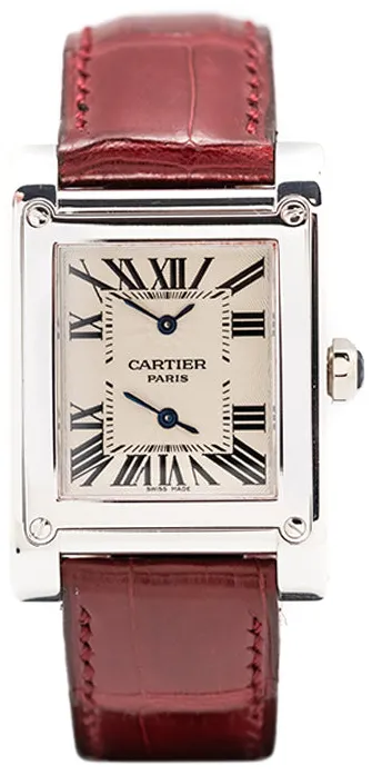 Cartier Dual Time CPCP2552 28mm White gold Silver