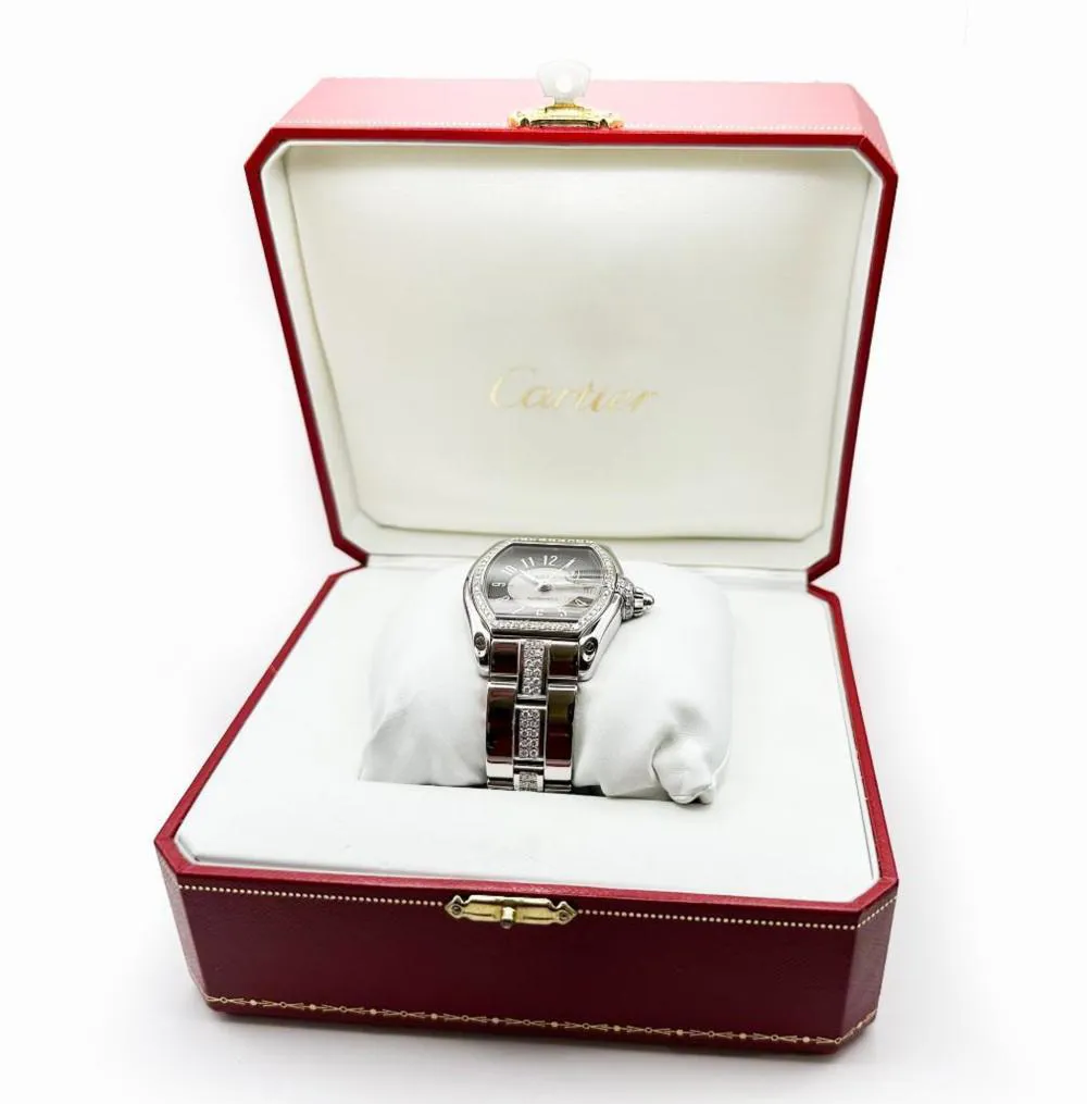 Cartier Roadster 2510 38mm Stainless steel and Diamond Two-tone