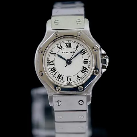 Cartier Santos 0906 25mm Stainless steel White 2