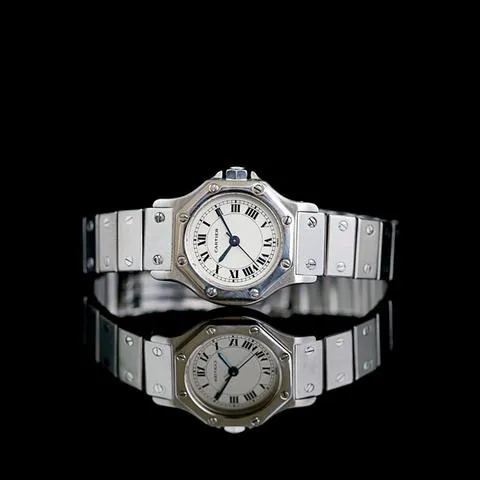 Cartier Santos 0906 25mm Stainless steel White 8