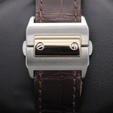 Cartier Santos 100 2878 33mm Yellow gold and Stainless steel Silver 6