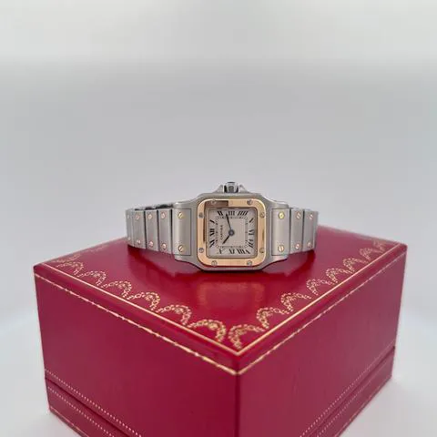 Cartier Santos 1057930 24mm Yellow gold and Stainless steel White 2