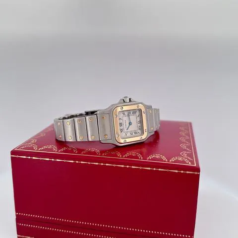 Cartier Santos 1057930 24mm Yellow gold and Stainless steel White 6