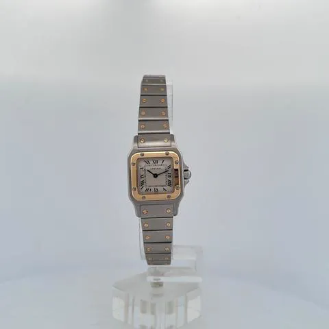 Cartier Santos 1057930 24mm Yellow gold and Stainless steel White 9