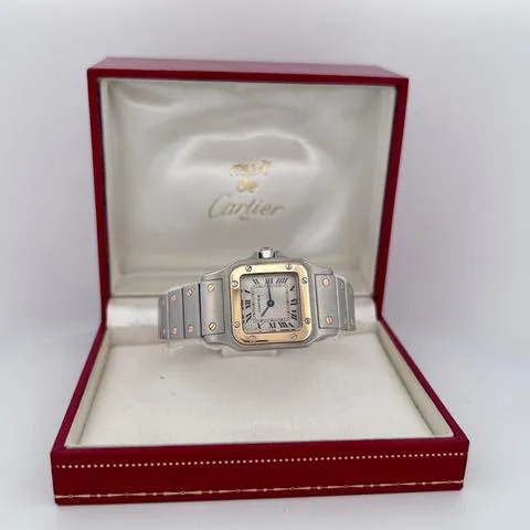 Cartier Santos 1057930 24mm Yellow gold and Stainless steel White 10