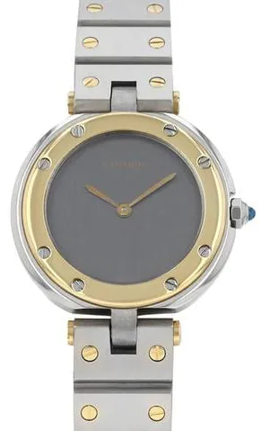 Cartier Santos 8191 27mm Yellow gold and Stainless steel Gray