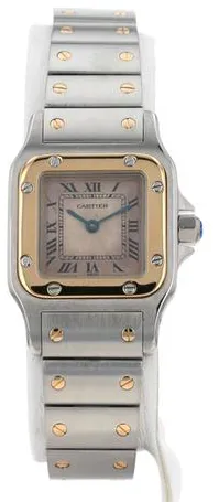 Cartier Santos Galbée 1057930 Yellow gold and Stainless steel White 1