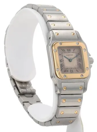 Cartier Santos Galbée 1057930 Yellow gold and Stainless steel White 2