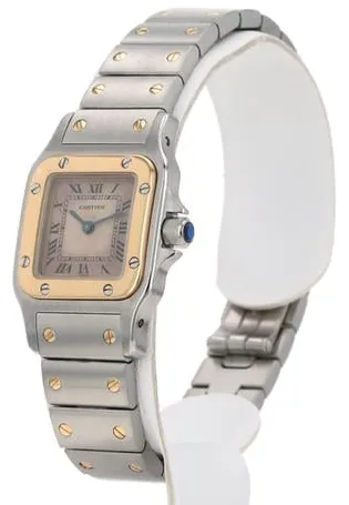 Cartier Santos Galbée 1057930 Yellow gold and Stainless steel White 4