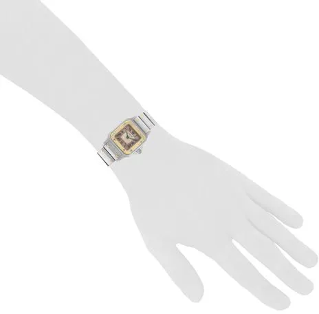 Cartier Santos Galbée 1057930 Yellow gold and Stainless steel White 5