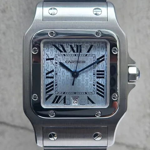 Cartier Santos Galbée 1564 29mm Stainless steel Blue