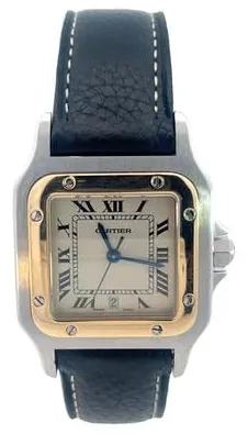 Cartier Santos Galbée 1566 29mm Yellow gold and Stainless steel White 1