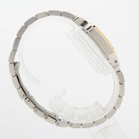 Cartier Santos Galbée 1567 24mm Yellow gold and Stainless steel White 2