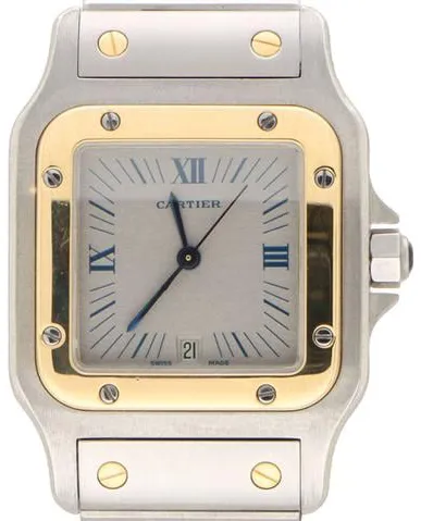 Cartier Santos Galbée 187901 29mm Yellow gold and Stainless steel White