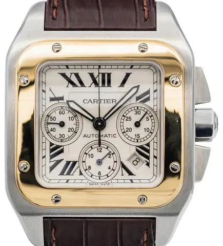 Cartier Santos W20091X7 41mm Stainless steel White