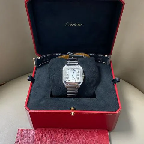 Cartier Santos WSSA0010 35mm Stainless steel White