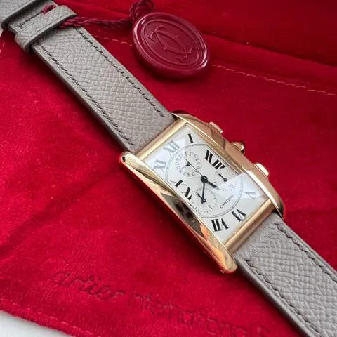 Cartier Tank Américaine 1730 26mm Yellow gold White 9