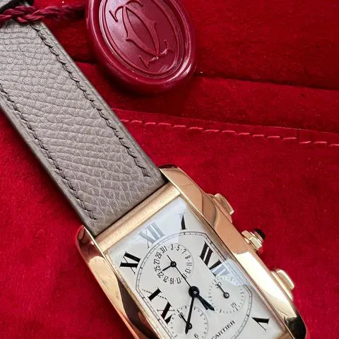 Cartier Tank Américaine 1730 26mm Yellow gold White 10