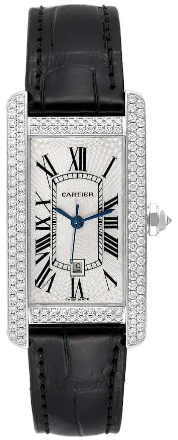 Cartier Tank Américaine 2490 22mm White gold Silver