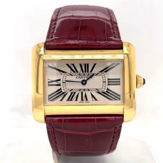 Cartier Tank Divan W6300856 Yellow gold White