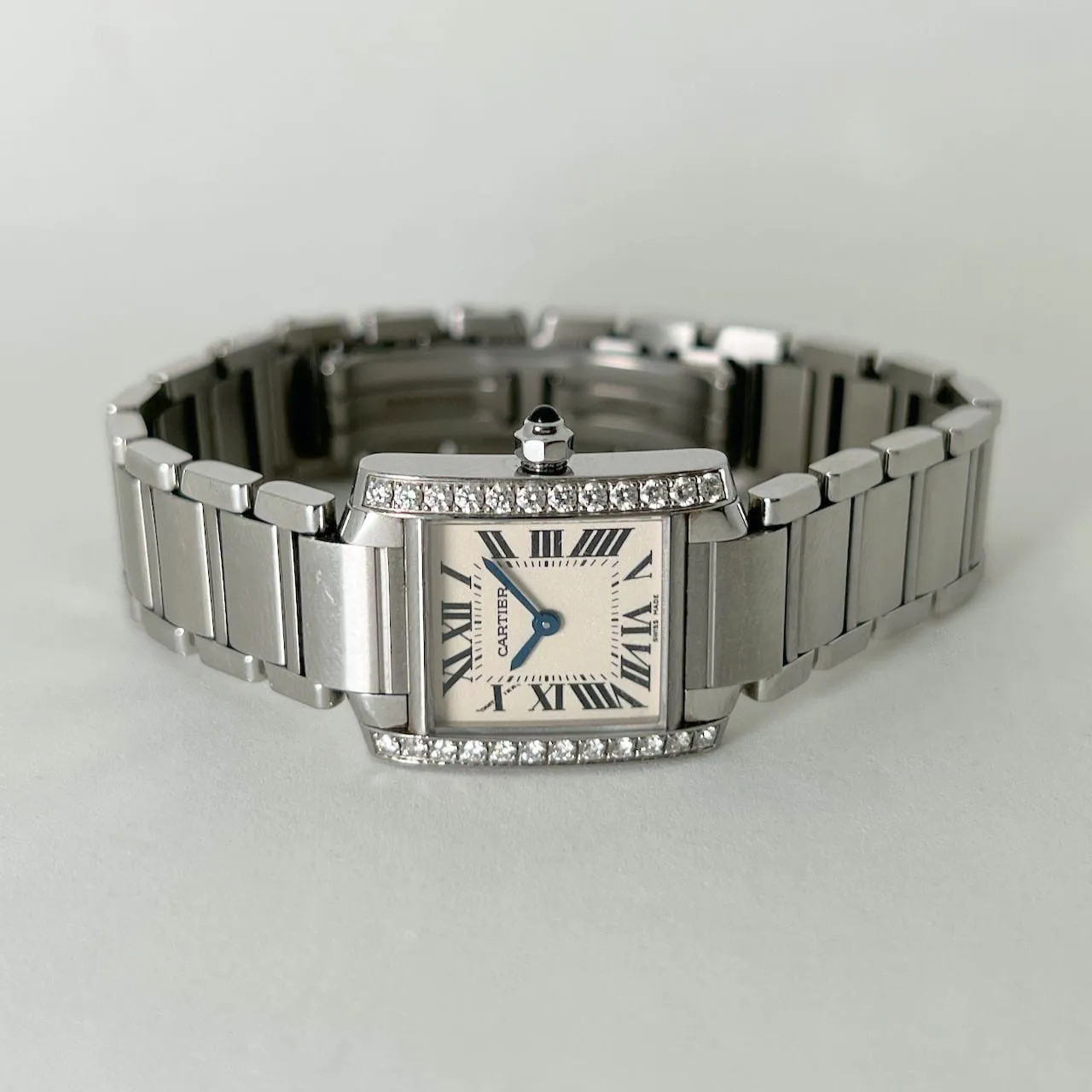 Cartier Tank Française W4TA0008 25mm Stainless steel Silver