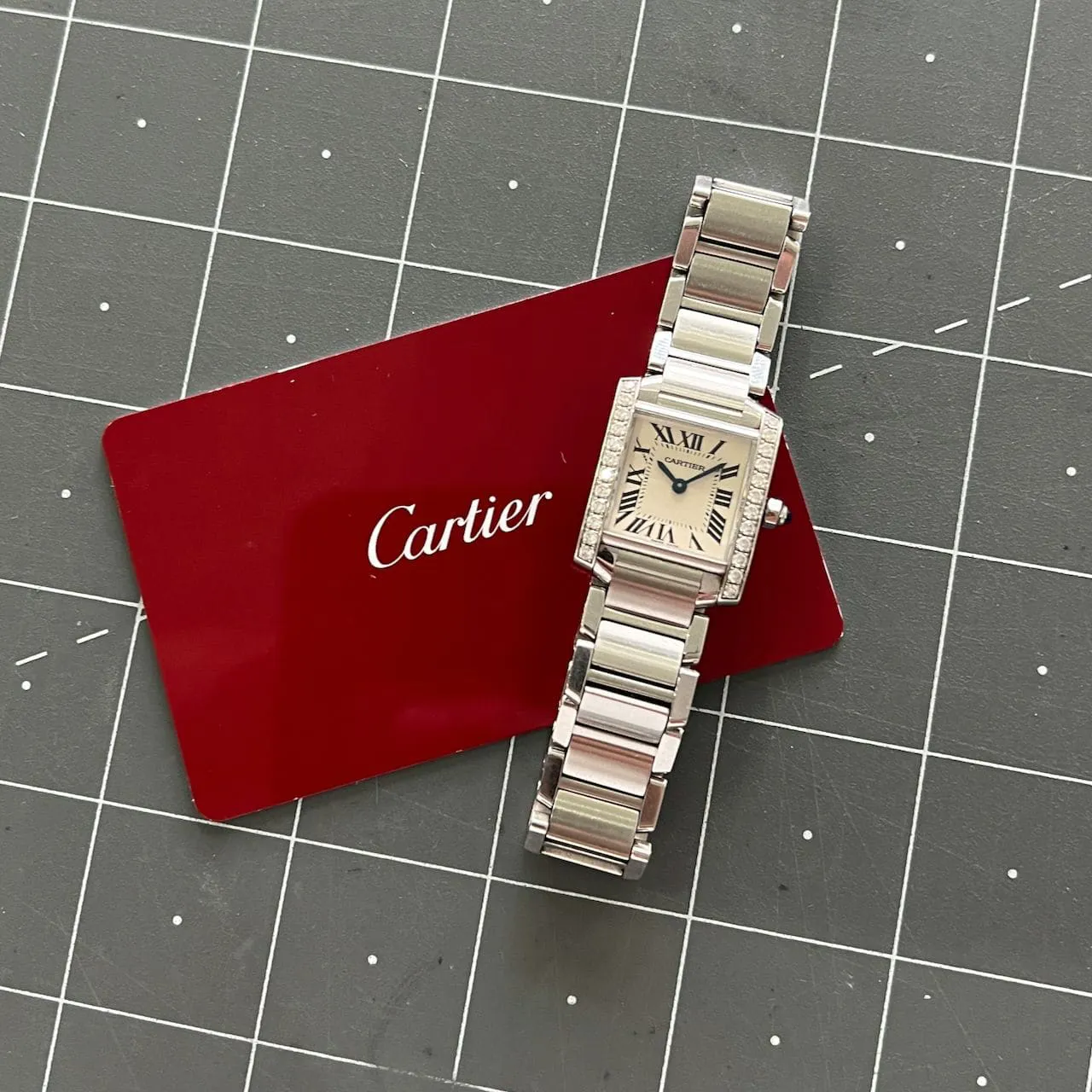 Cartier Tank Française W4TA0008 25mm Stainless steel Silver 6