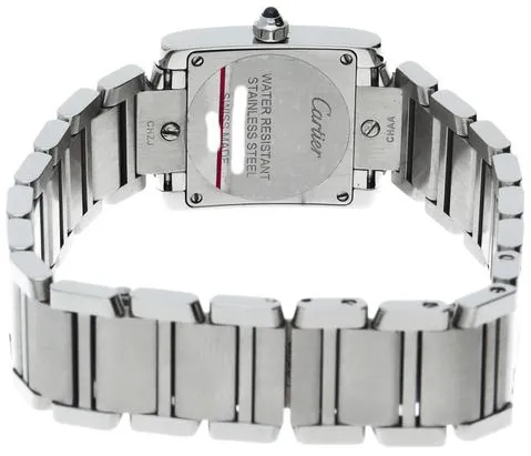 Cartier Tank Française W4TA0008 25mm Stainless steel White 4