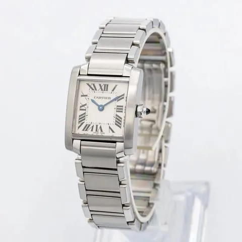 Cartier Tank Française W51008Q3 20mm Stainless steel White 2