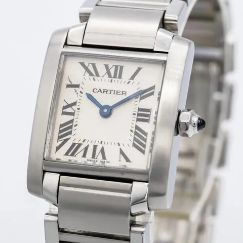 Cartier Tank Française W51008Q3 20mm Stainless steel White 3