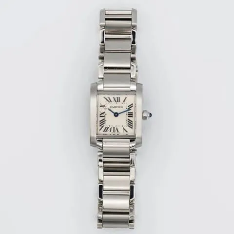 Cartier Tank Française W51008Q3 20mm Stainless steel White 7