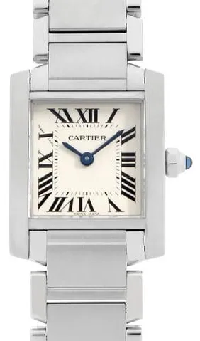 Cartier Tank Française W51008Q3 25mm Stainless steel Ivory