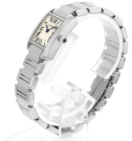 Cartier Tank Française W51008Q3 25mm Stainless steel Ivory 8