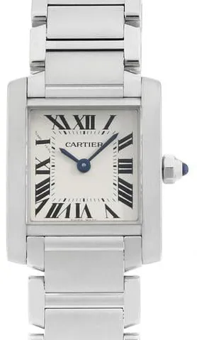 Cartier Tank Française W51008Q3 25mm Stainless steel Ivory