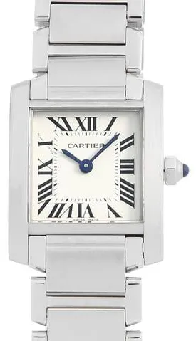 Cartier Tank Française W51008Q3 25mm Stainless steel Ivory