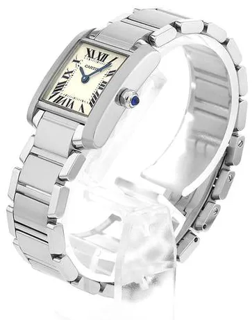 Cartier Tank Française W51008Q3 25mm Stainless steel Ivory 1