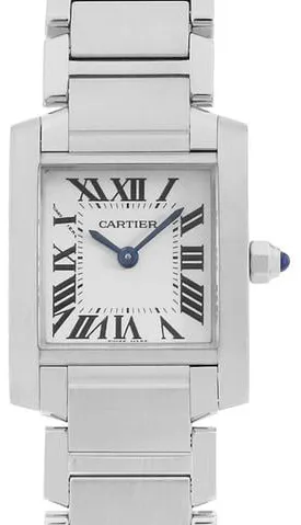 Cartier Tank Française W51008Q3 25mm Stainless steel Ivory