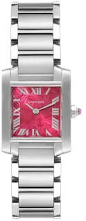 Cartier Tank Française W51030Q3 Stainless steel Pink