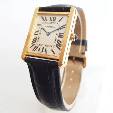 Cartier Tank Solo W1018855. Yellow gold Silver 1