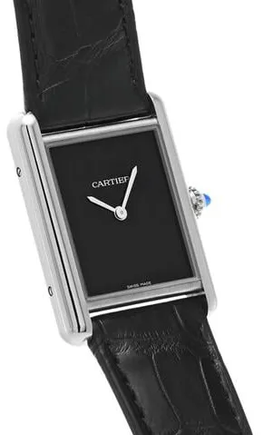 Cartier Tank WSTA0072 25.5mm Stainless steel Black 2