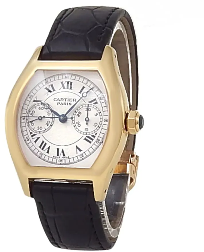 Cartier Tortue 2356 35mm Yellow gold Silver