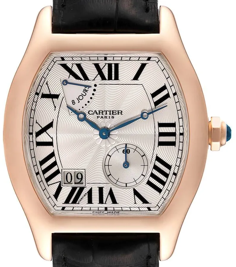 Cartier Tortue W1545851 38mm Rose gold Silver