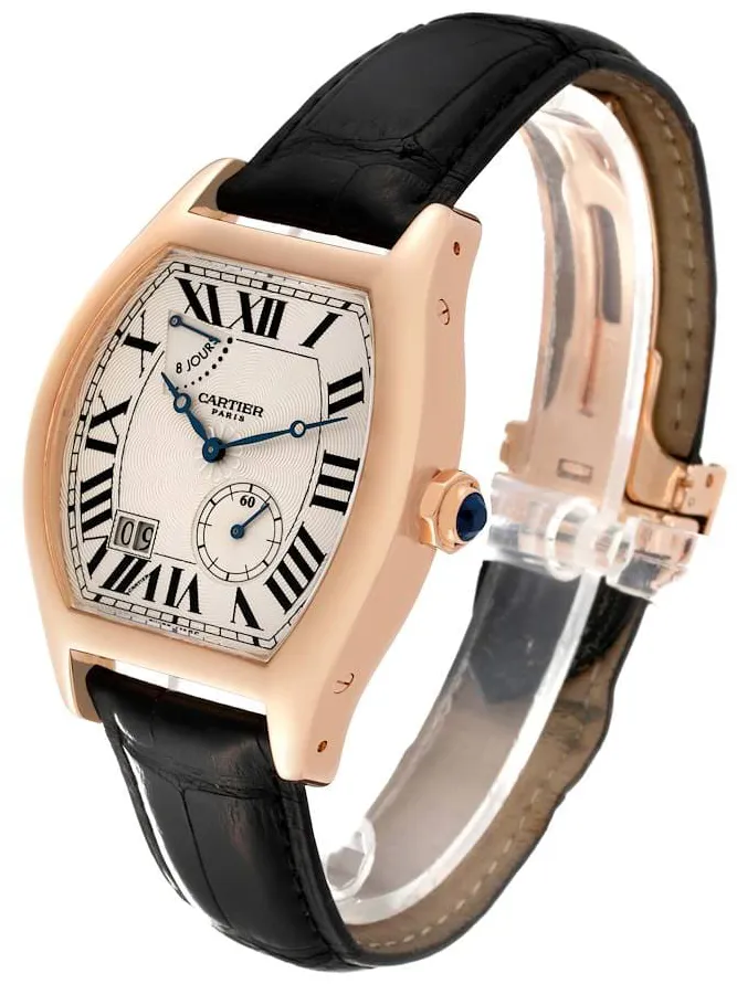 Cartier Tortue W1545851 38mm Rose gold Silver 1