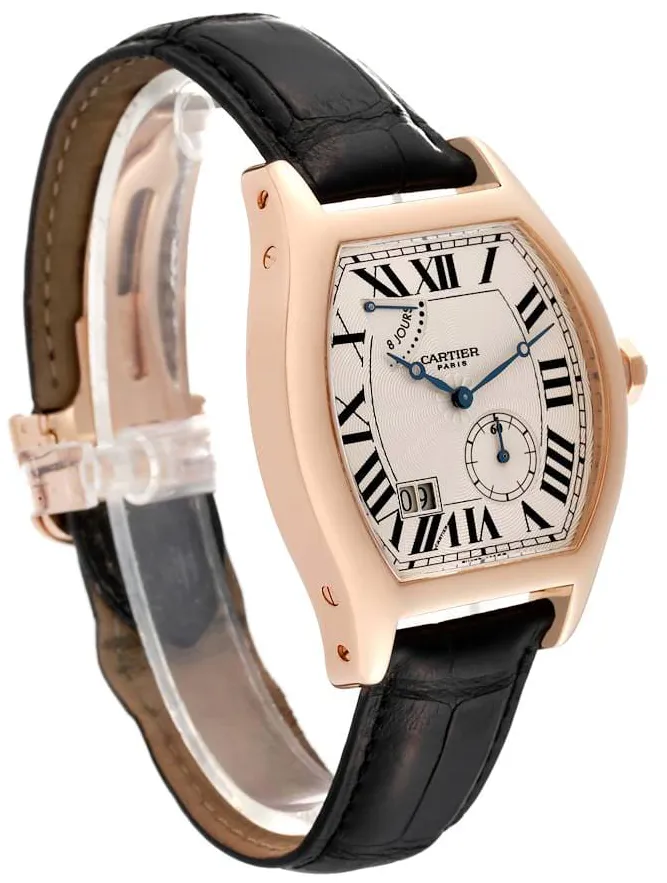 Cartier Tortue W1545851 38mm Rose gold Silver 2