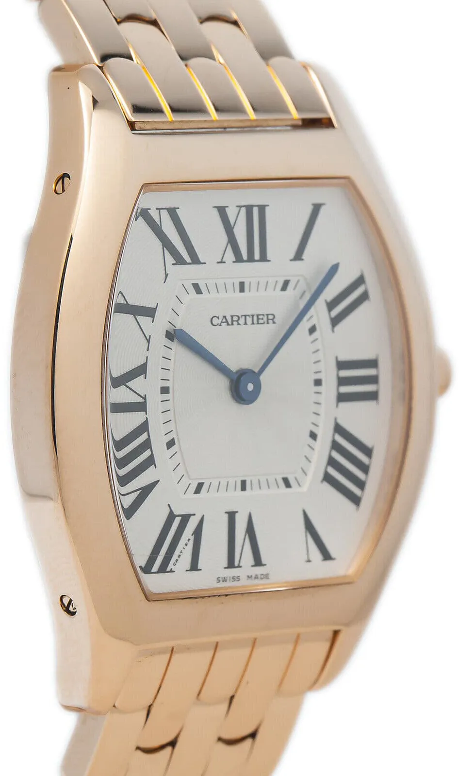 Cartier Tortue W1556366 39mm Rose gold Silver 2