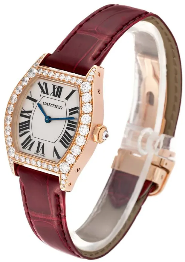 Cartier Tortue WA507031 34mm Rose gold Silver 1