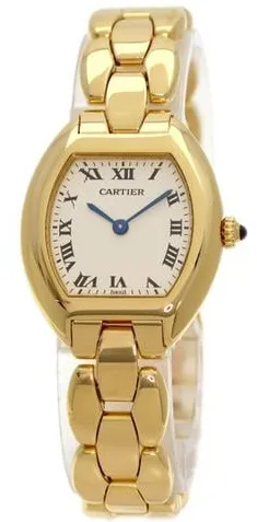Cartier Tortue 24mm Yellow gold Champagne
