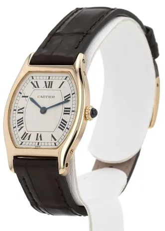 Cartier Tortue 9608 27mm Yellow gold White 4