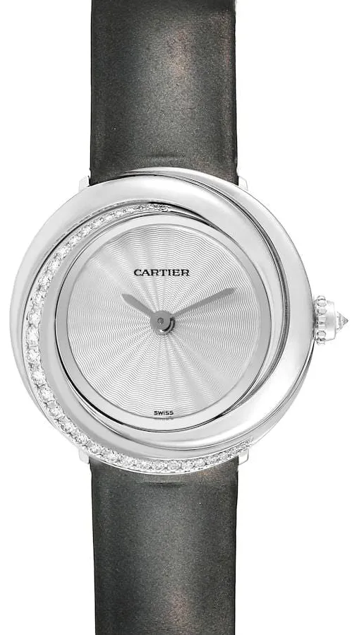 Cartier Trinity WG201041 27.5mm White gold Silver